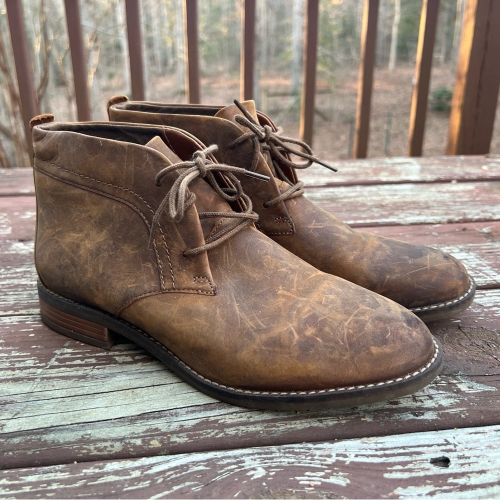 Clarks Camzin Grace Womens Comfort Leather Lace Up Brown Ankle Boots|US:9M EU:40